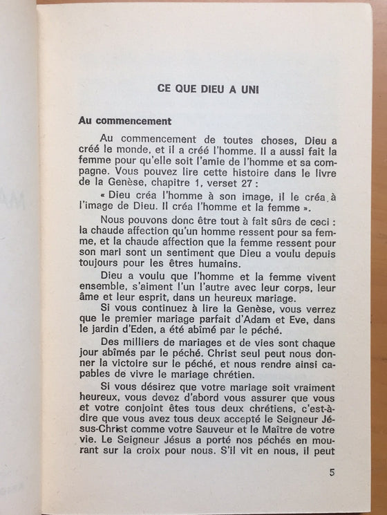 Qu’est-ce que le mariage chrétien ?