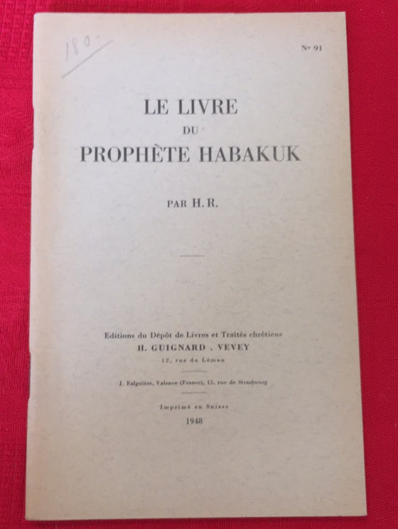 Le livre du prophète Habakuk