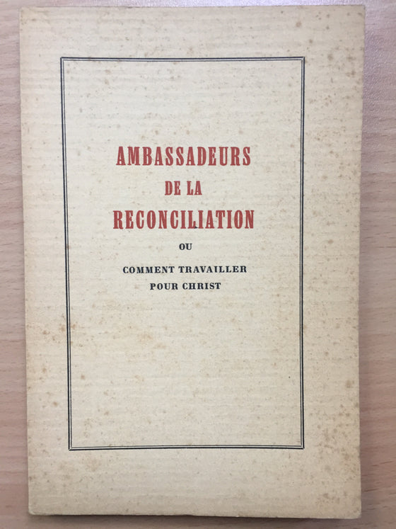 Ambassadeurs de la réconciliation