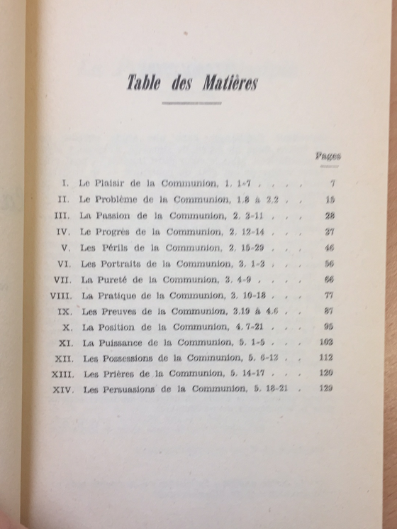 La 1re Épître de Jean ou « La Communion avec Dieu »