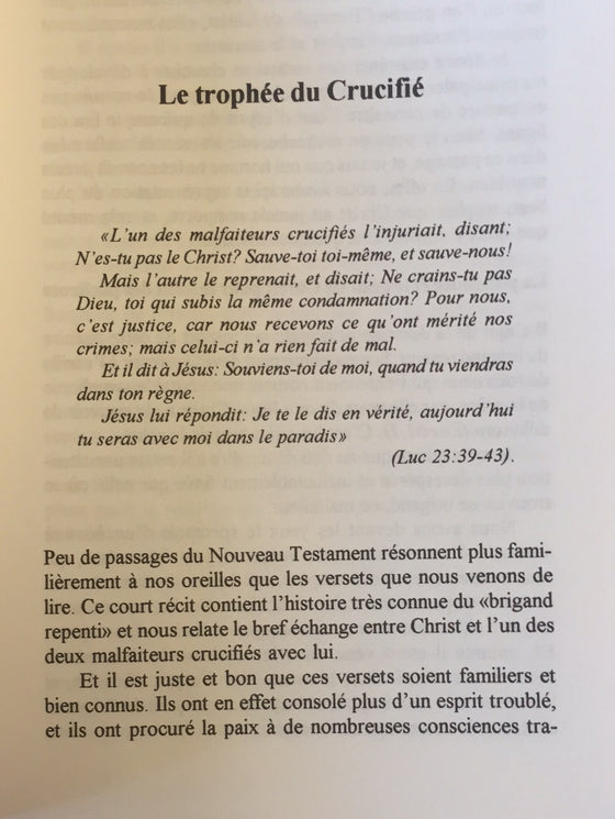 Le trophée du Crucifié