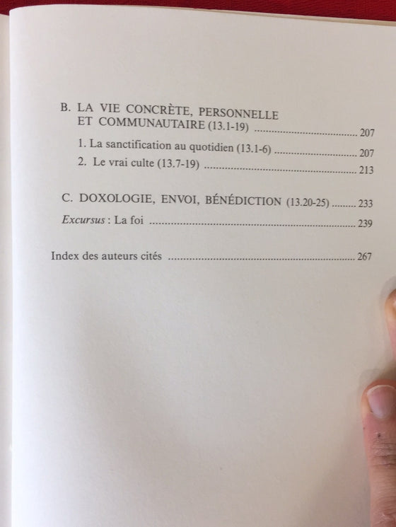 L'épître aux Hebreux Tome 2 - Samuel Benetreau