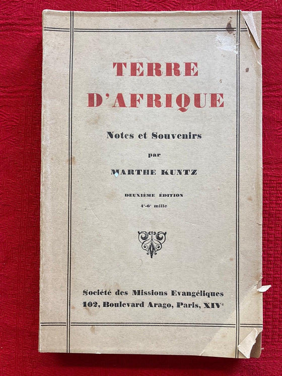 Terre d'Afrique, Notes et Souvenirs