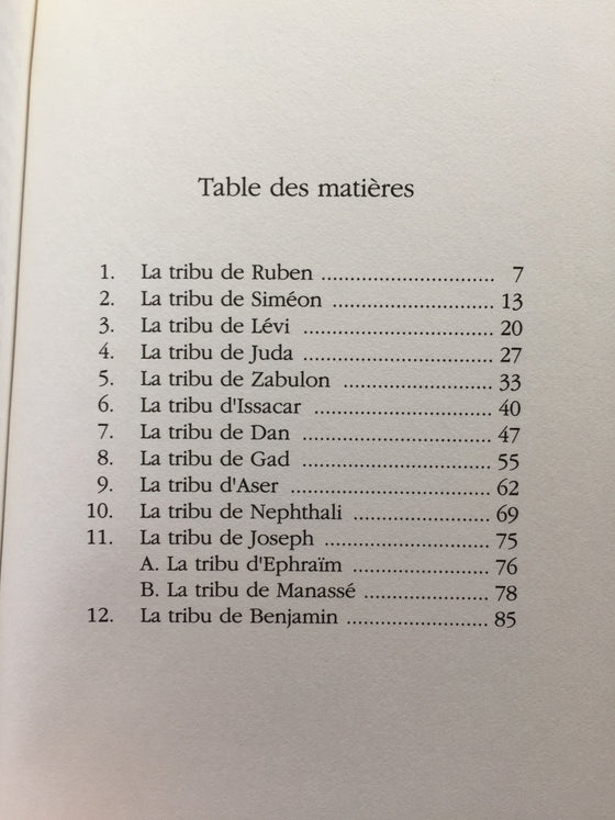 Les tribus d’Israël