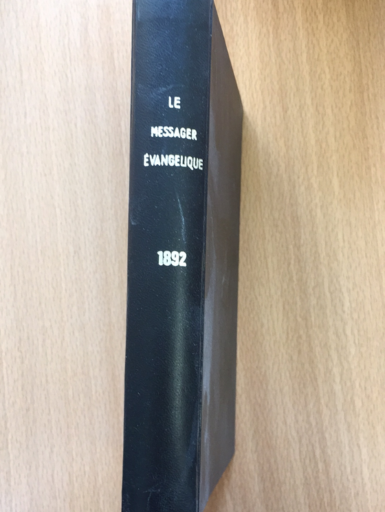 Le messager évangélique 1892