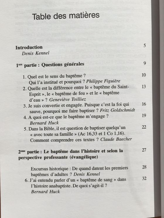 Le baptême en (20) questions- Les dossiers de Christ Seul vol.1-2010