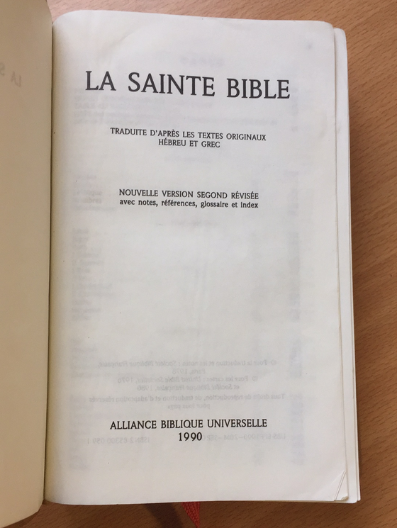 La sainte Bible