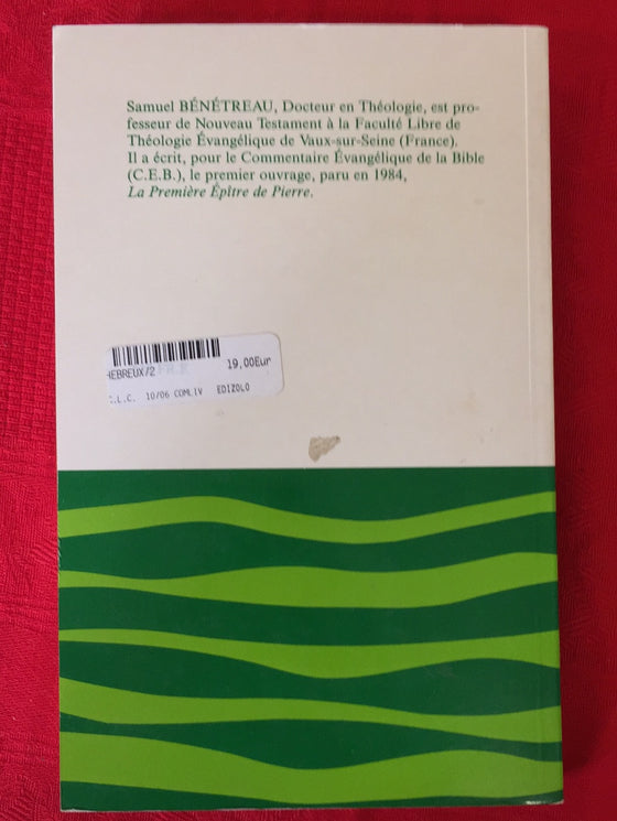 L'épître aux Hebreux Tome 2 - Samuel Benetreau