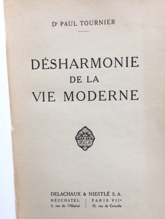 Désharmonie de la vie moderne