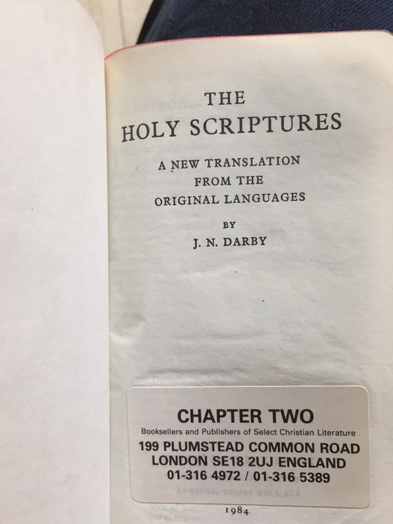 Holy Bible (traduction Darby anglaise comme neuf) - ChezCarpus.com