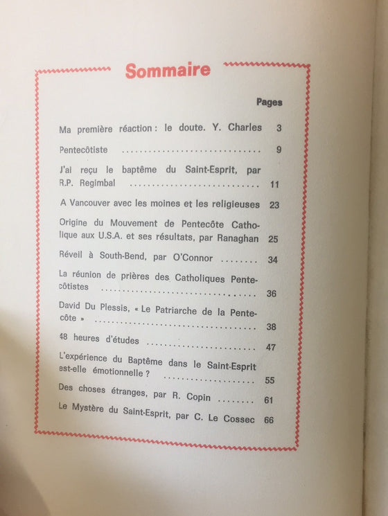 Document Expériences n.2 Que faut-il penser des « catholiques pentecôtistes »?