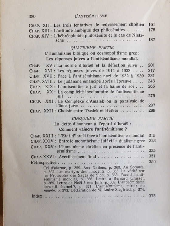 L’antisémitisme miroir du monde (non-chrétien)