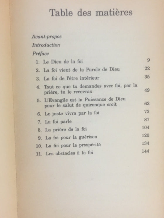 La foi qui triomphe du monde,(retiré des ventes)