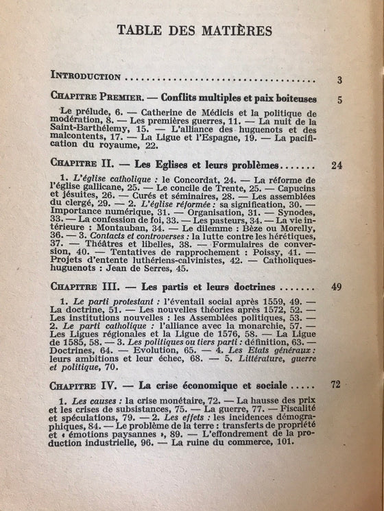 Les Guerres de religion - que sais-je ?