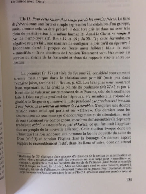 L'épître aux Hebreux Tome 1 - Samuel Benetreau