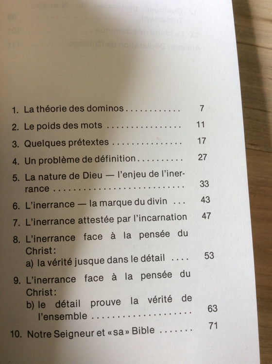 La perfection de la Bible - ChezCarpus.com