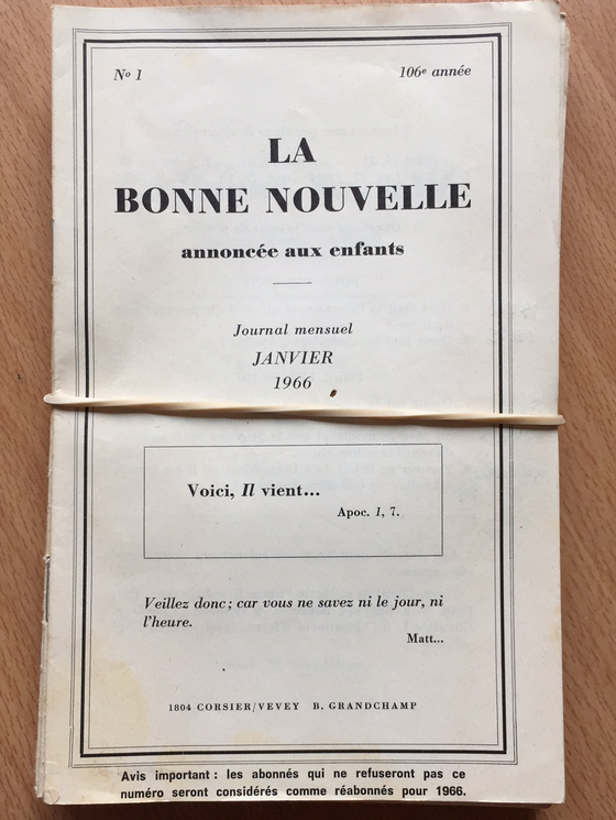 La Bonne Nouvelle annoncée aux enfants 1966