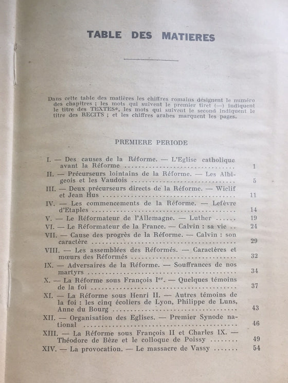 Histoire Abrégée des Protestants de France