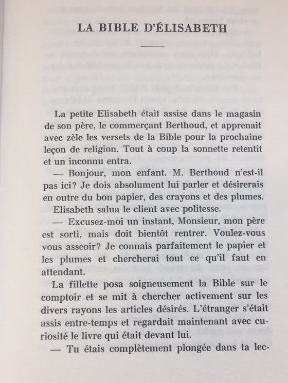 La Bible d’Elisabeth