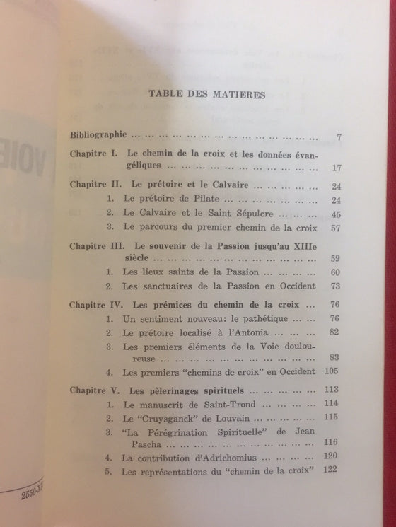 La voie douloureuse (Livre rare, théologie inconnue)