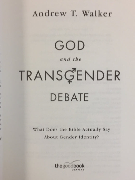 God and the Transgender Debate (Bon Etat)