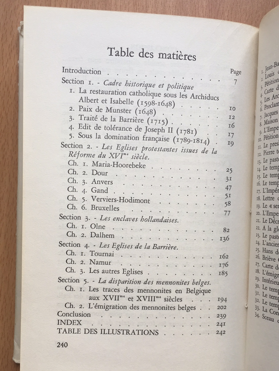 Histoire du protestantisme en Belgique aux XVIIe et XVIIIe siècles