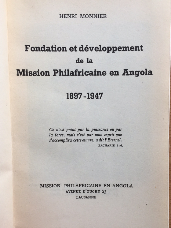 Mission philafricaine en Angola