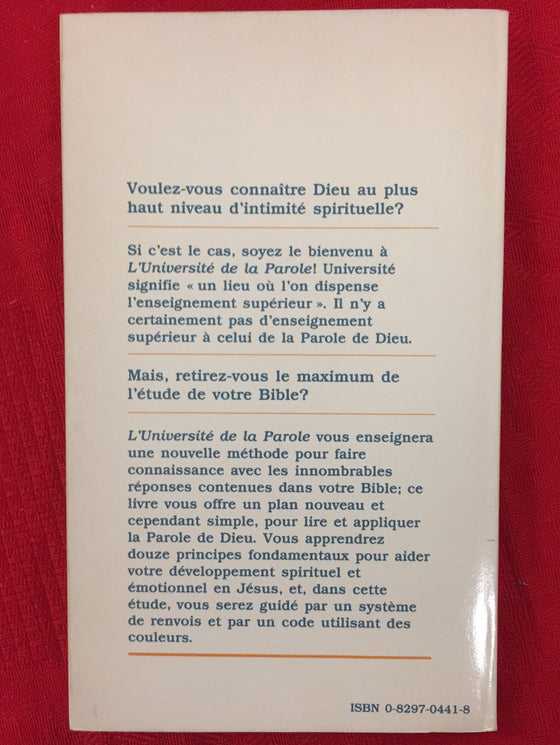 L'université de la parole