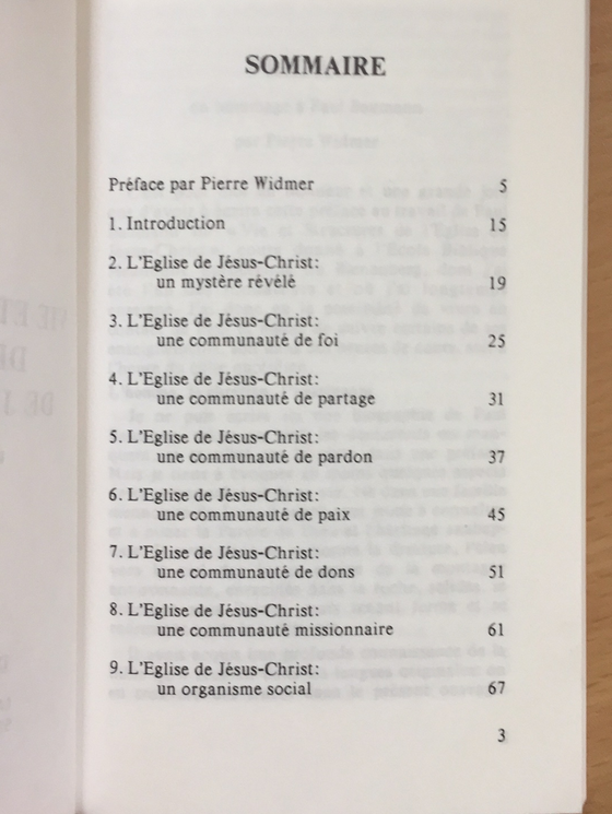 Vie et structures de l’Eglise de Jésus-Christ vol.1 1991 Les cahiers de Christ seul