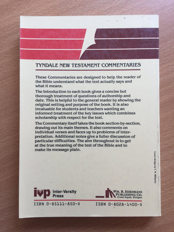 Tyndale New Testament commentaries on Matthew