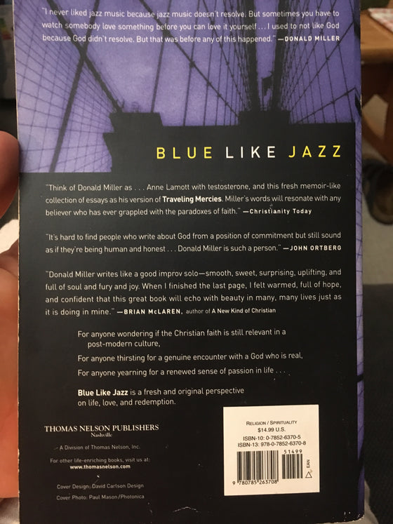 Blue Like Jazz - ChezCarpus.com