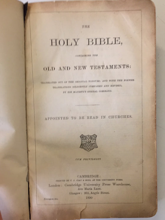 The Holy Bible (1890)