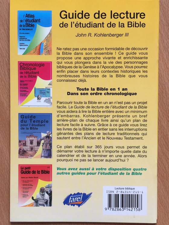 Guide de lecture de l’étudiant de la Bible