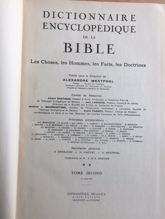 Dictionnaire encyclopédique de la Bible II: L-Z