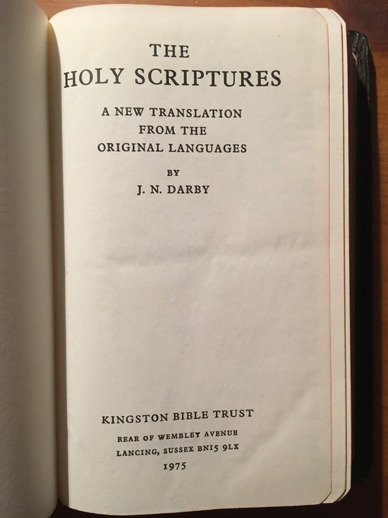 Holy Bible (traduction Darby anglaise comme neuf) - ChezCarpus.com