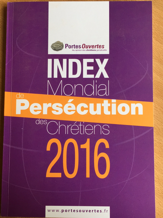 Index Mondial des Persécutions des chrétiens 2016
