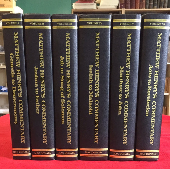 Matthew Henry's Commentary complete volume I to VI Mac Donald