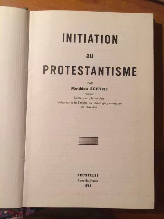 Initiation au protestantisme - ChezCarpus.com