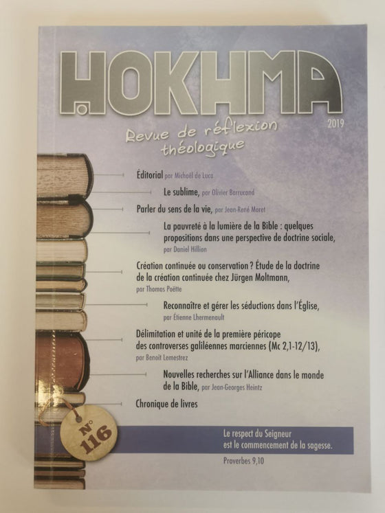 Hokhma n°116